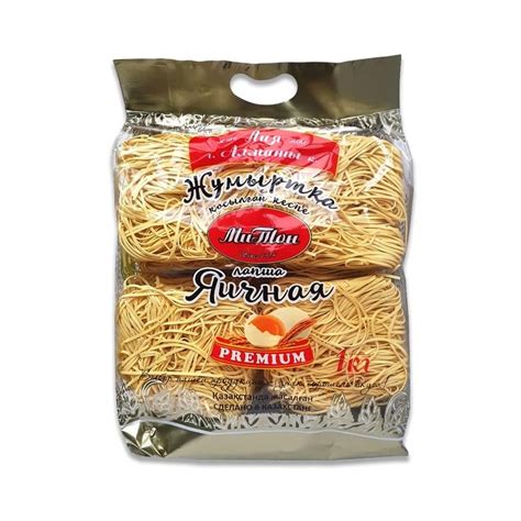 Лапша Митон Premium яичная 1 кг - купить по лучшей цене в Алматы ...