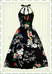 Cool Kleid Schwarz Mit Blumen F R Abendkleid