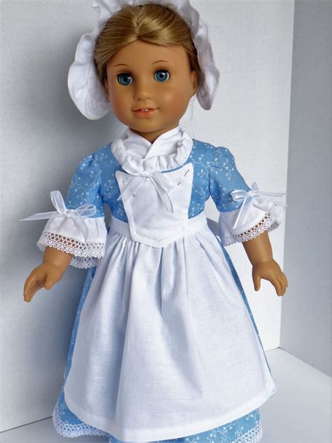 Colonial Day Dress For Elizabeth Felicity Or Most 18 Inch Dolls By