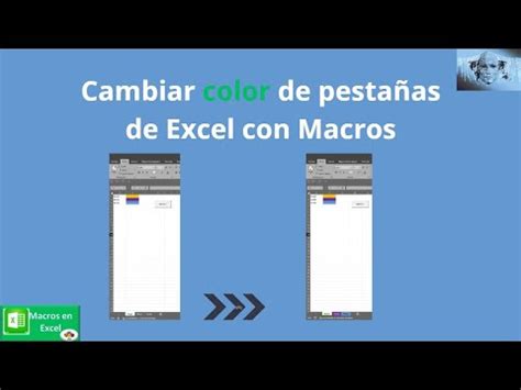 Macro para cambiar color de pestañas en Excel YouTube