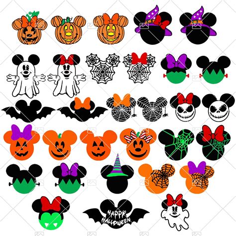 Halloween Svg Mickey Minnie Svg Mickey Bundle Svg Disney Halloween