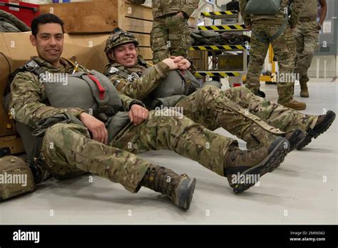 U S Air Force Senior Airman Bryan Guerrero And U S Air Force Staff