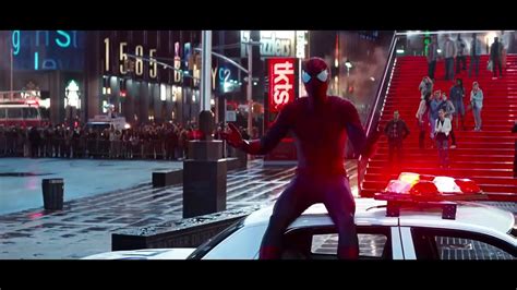 The Amazing Spider Man Electro Times Square Scene Youtube