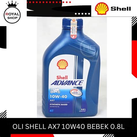 Jual Oli Mesin Oli Motor Bebek Shell Advance Ax W L Shopee