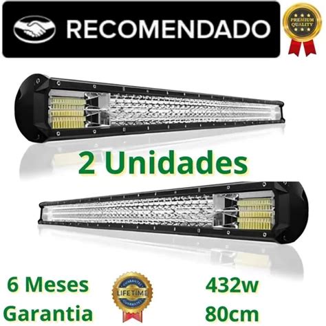 Barra De Led Automotiva W Cm Off Road X Jeep V