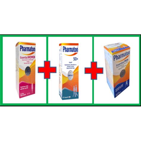 Pharmaton Essential Women Kadın Pharmaton 50 Plus Pharmaton Essential Men Erkek Vitamin