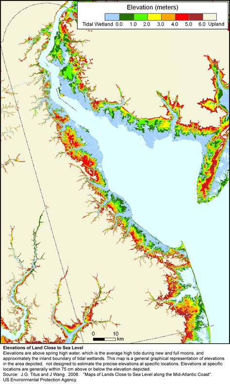 Sea Level Rise Planning Maps: Likelihood of Shore Protection in Delaware
