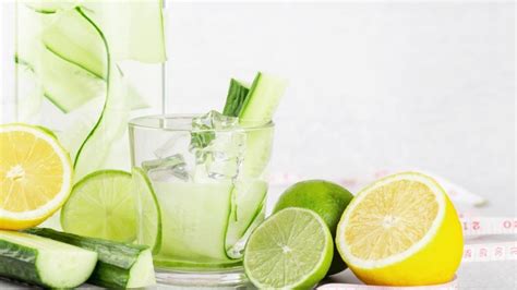 Agua de pepino con limón Estos son los beneficios que puede darte en