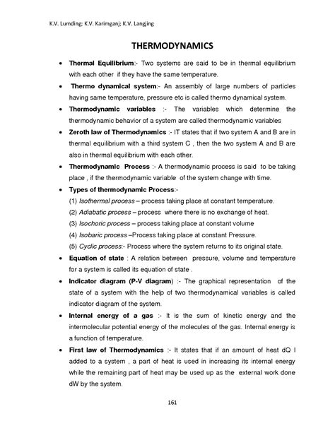 Solution Thermodynamics Revision Notes Studypool