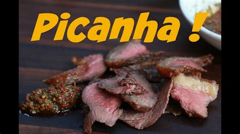 Picanha Tafelspitz Vom Drehspie Mit Chimichurri Nach Churrasco Art