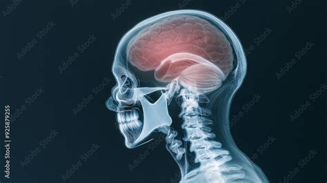 High Resolution X Ray Showing A Bilateral Subdural Hematoma Stock