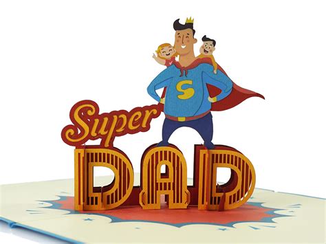 Buy Cutpopup Super Dad Hers Day Card Pop Up Card For Hers Day 3d