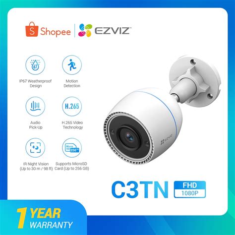 EZVIZ C3TN 2MP CCTV Camera Outdoor WiFi Security camera With 30m IR Night Vision IP Camera ...