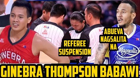 PBA LIVE GINEBRA MATUTUWA SA SINABI SCOTTIE THOMPSON ABUEVA