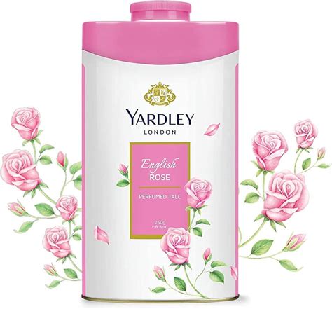 Yardley English Rose Body Fragrance Perfumed Talc Powder Rose 250 Gm