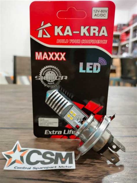 Bohlam Lampu Depan Led Motor Mobil H Mata Mata Hi Low Vixion Mx