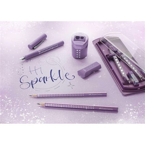 Faber Castell Jumbo Sparkle Graphite Pencil Violet Metallic 111663