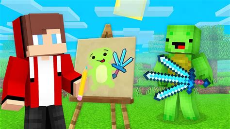 JJ And Mikey Use DRAWING MOD To DRAW ANY ITEM For Prank In Minecraft