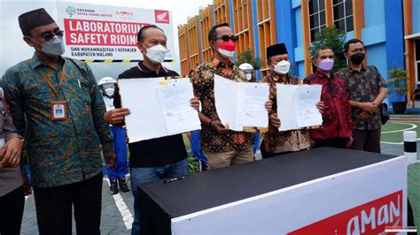 Yayasan Ahm Resmikan Safety Riding Lab Astra Honda Ke Di Kabupaten