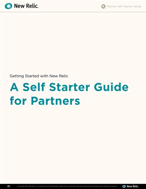 A Self Starter Guide For Partners