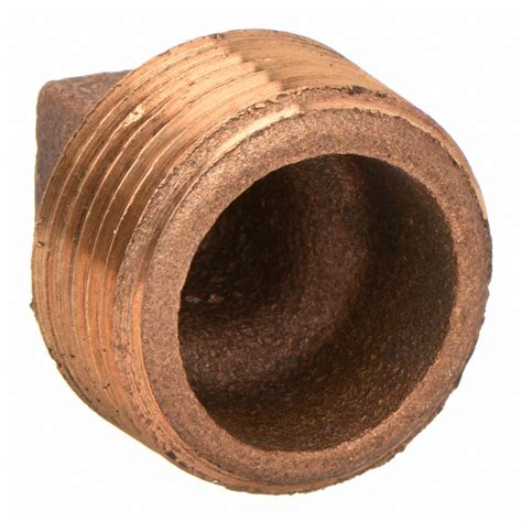 Grainger Approved Red Brass Cored Plug Mnpt 1 14 In Pipe Size 1 Ea