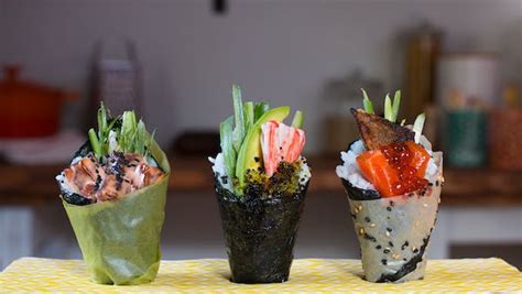 Sushi Cones Temaki 3 Ways Recipe Tastemade