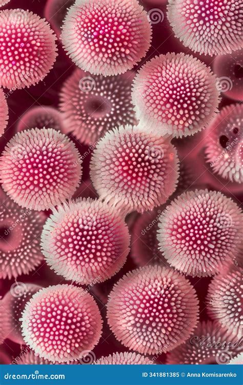 Bacteria In The Skin Under A Microscope Stock Image Image Of Virus