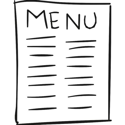 Menu Card Vector Svg Icon Svg Repo