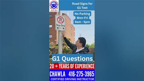 No Parking Road Sign G1 Questions Ontario G1 Test Pass Your G1 Written Test 2023 Road