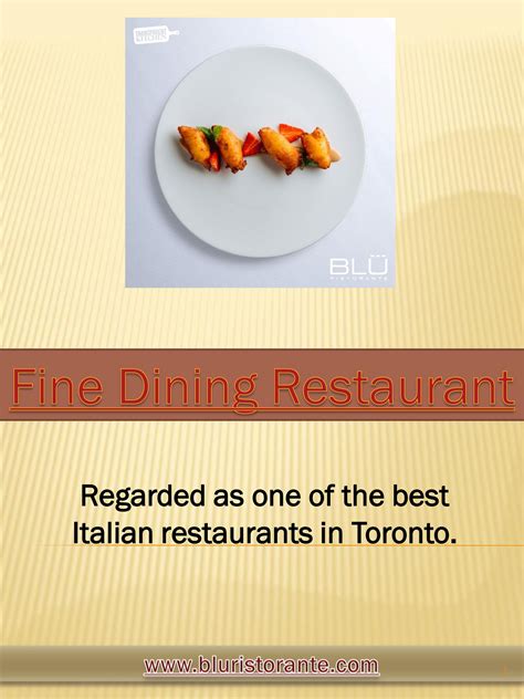 Restaurant Toronto - Fine Dining Restaurant - Page 2-3 - Created with Publitas.com