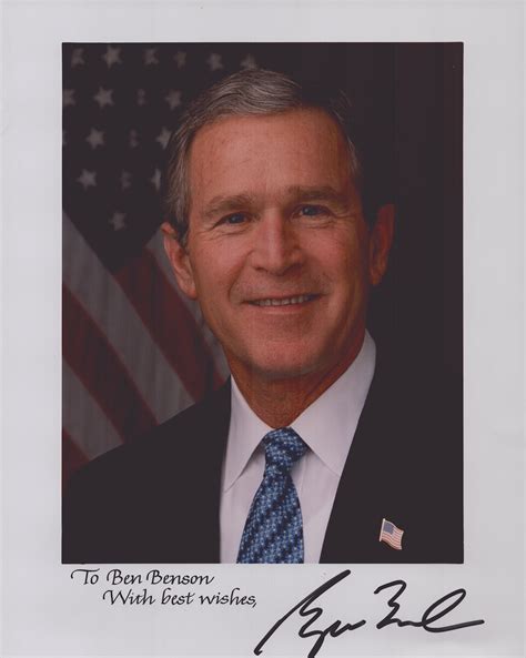 President George W Bush Autographed Inscribed Photograph