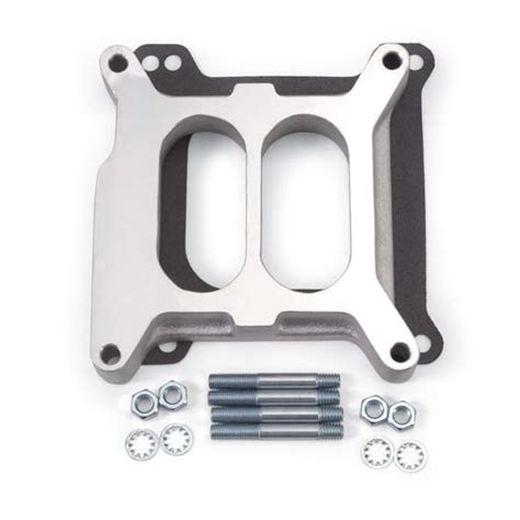 Edelbrock 8714 4 Barrel Carburetor Spacer Aluminum 1 Inch