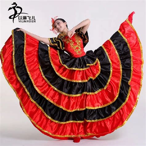 Adult Ladies Spanish Senorita Fancy Dress Flamenco Dancer Costume Uk