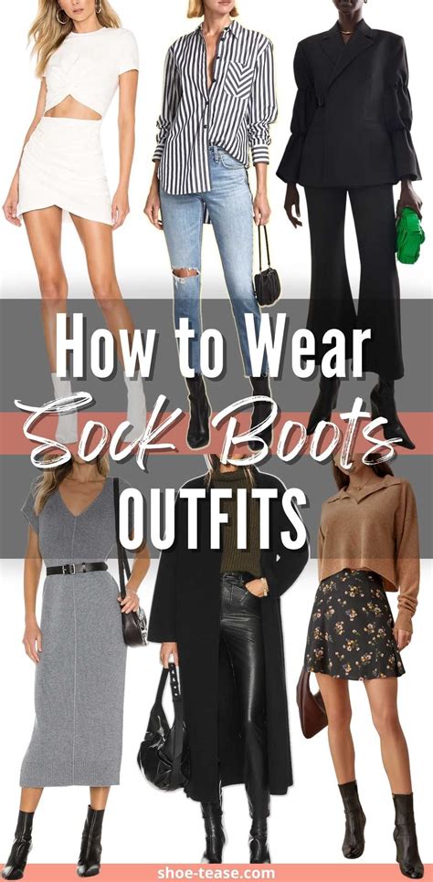 How To Wear Sock Boots Outfits Sock Bootie Outfit Ideas Booties