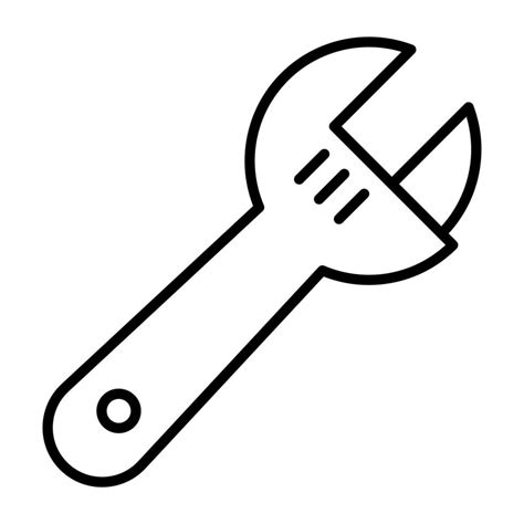 Wrench Line Icon 4568856 Vector Art At Vecteezy