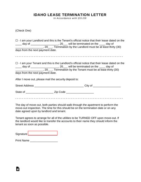 Free Idaho Eviction Notice Forms 3 PDF Word EForms