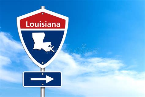 Sign Road Trip To Louisiana Stock Illustration Illustration Of