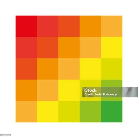 Palet Warna Oranye Kuning Modern Koleksi Seni Ilustrasi Vektor Gambar