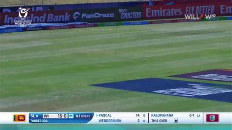 42 Dinura Kalupahana To Stephan Pascal 4 Runss Sl19 Vs Wi19 26th