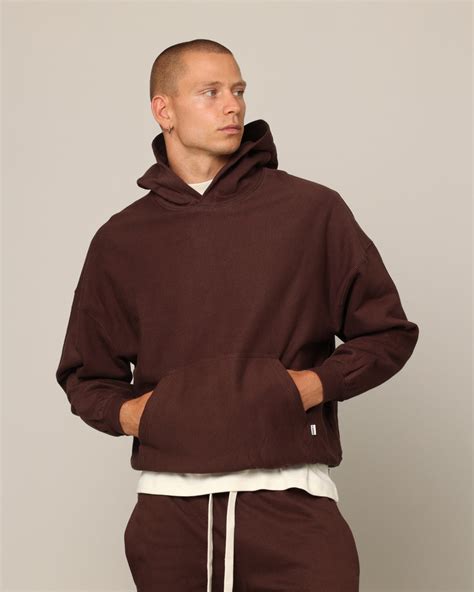 Carré Blanc Oversized Hoodie Brown Culture Kings Us