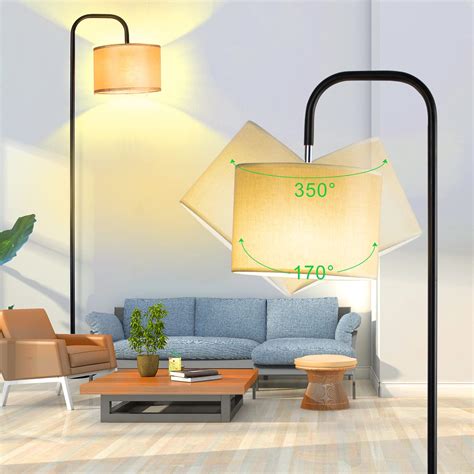 Floor Lamp Standing Floor Arc Floor Lamps Rotated Head W Cct Led Bulb