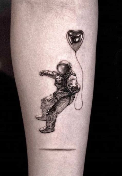 Astronaut Floating In Space Tattoo