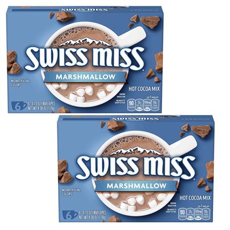 Swiss Miss Hot Cocoa Mix With Marshmallow Made With Real Cocoa Non