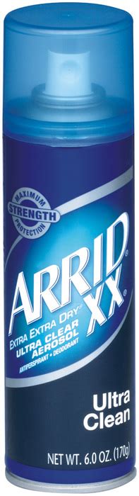 Arrid Xx Ultra Clear Anti Perspirant Deodorant Spray Ultra Clean 6 Oz