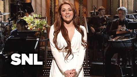 Monologue Miley Cyrus Is Sorry She S Not Perfect SNL YouTube