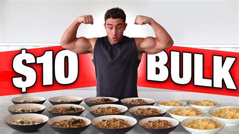 10 Bulking Diet Meal Prep On A Budget With Zac Perna Youtube