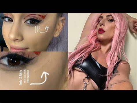 Lady Gaga Accidently Scratched Ariana Grande S Eye Youtube