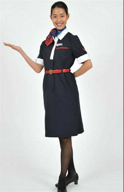 Japan airlines old uniform | スッチー, Ca 制服, チアリーディング