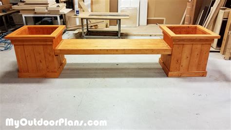 Diy Garden Planter Bench Myoutdoorplans Free Woodworking Plans And