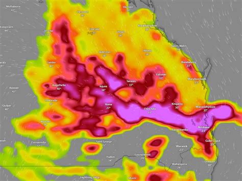 Qld Weather 800km Danger Zone As Rain Wind Hail To Smash State The